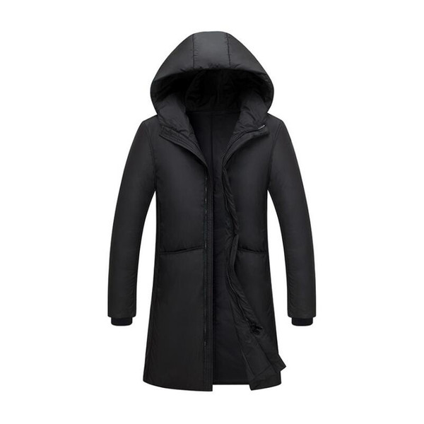 Winter Down Jacket men's long thickened down men's down jacket over knee slimming young men's coats Winter jacket