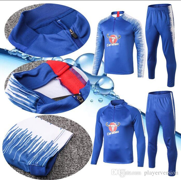 New 18 19 HAZARD JORGINHO tracksuit Top quality Survetement  training suit KOVACIC GIROUD KANTE RUDIGER WILLIAN tracksuit