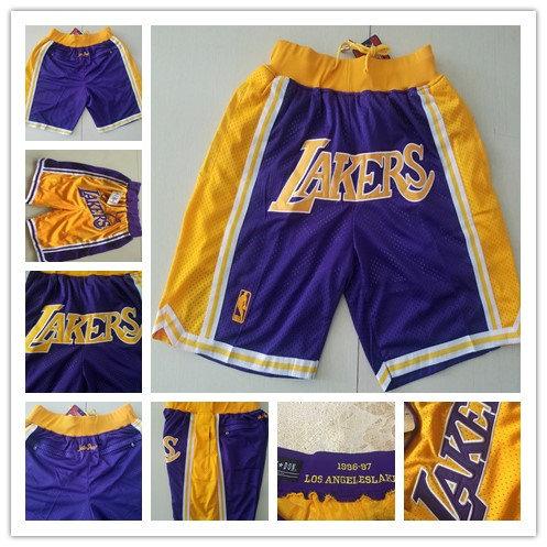 All-Star James Rwtw Laker Shorts Just Don Lebron Basketball Pants Retro FOG Sports Mesh LBJ Ball Pants