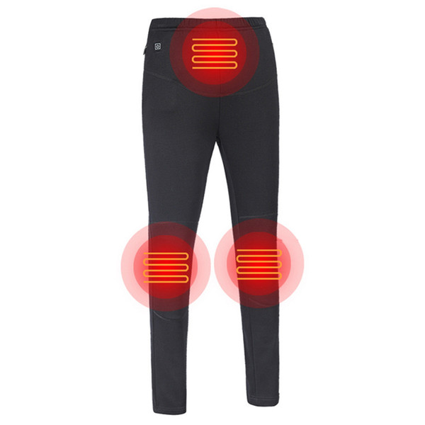 Outdoor Hiking Pants Men&women USB Heated Pants Winter Sprot Thermal High Waist Legging Warm Camping Climbing Trekking