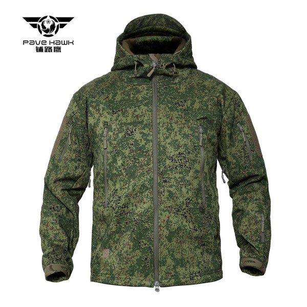 5XL Men Women Winter Warm Camo Jacket Outdoor Fishing Climbing Riding Travel Army Training Waterproof Fleece Hoody Tactical Coat