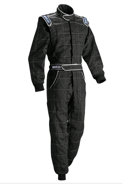 Motorcycle car racing suit coverall jacket pants set fit men and women black blue red polyester not fireproof