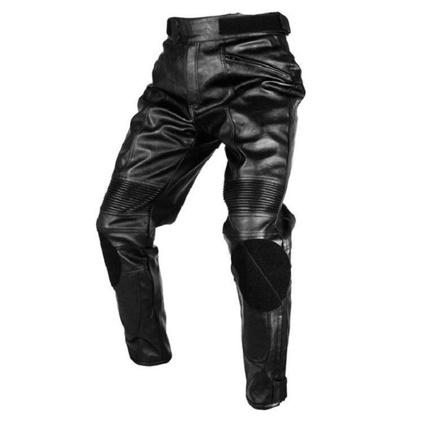 DUHAN Motorcycle Motorcross Riding Protective Trousers Waterproof Windproof Men PU Imitation Leather Racing Sports Pants Free Shipping