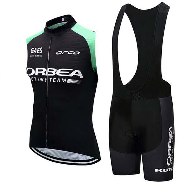 Hot sell ORBEA team Cycling Sleeveless jersey Vest Breathable MTB Bike cycling clothes Men Windproof Breathable Sleeveless cycling Clothing