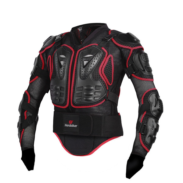 HEROBIKER Moto Armatura Off-Road Racing Corpo Protector Jacket Motocross Moto Giacca Giacche Moto + Neck Protector