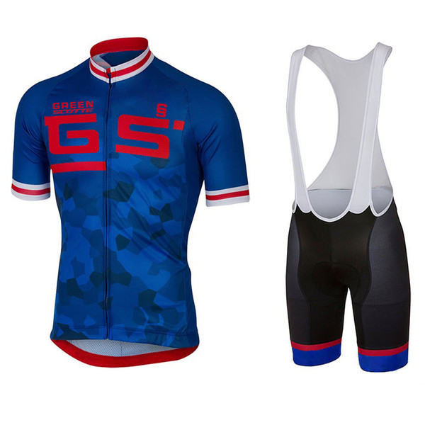 2019 GS Scotte Short Sleeve Cycling Jersey Sets Bike Clothing Men's Summer Ropa Ciclismo Breathable Bicycle Clothes Sportswear