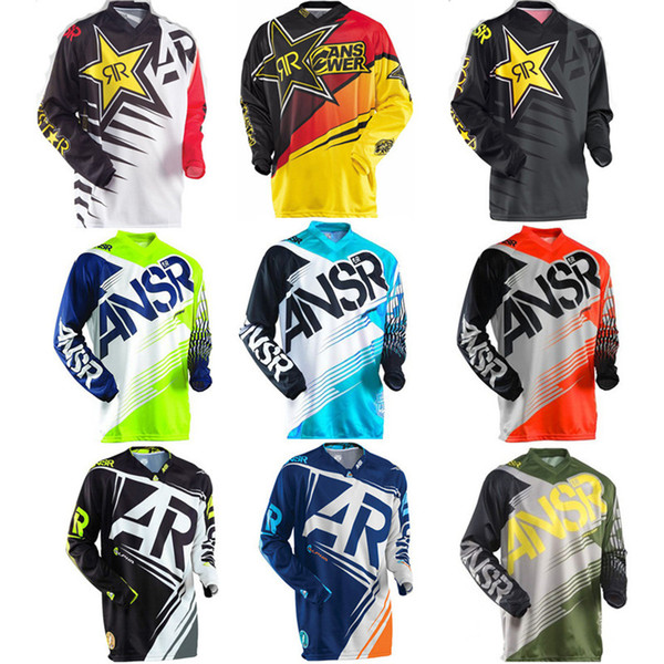 15 Colors Moto jerseys new Rockstar Jersey Breathable Motocross Racing Downhill Off-road Mountain Motorcycle shirt Sweatshirt T shirt