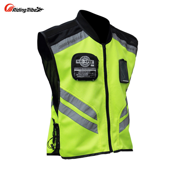 2019 moto bick vest green color racing motorcycle refective vest safety vest fit female male size M-4XL .