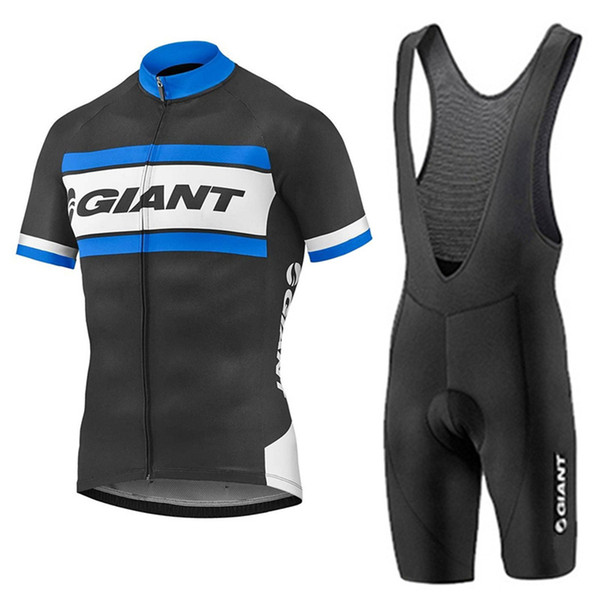 New Giant Cycling Jersey Bib Set Summer Short Sleeve Men MTB Cycling Wears 9D Gel Pad Bicycle Clothing Bib Shorts Bike Clothes Sets