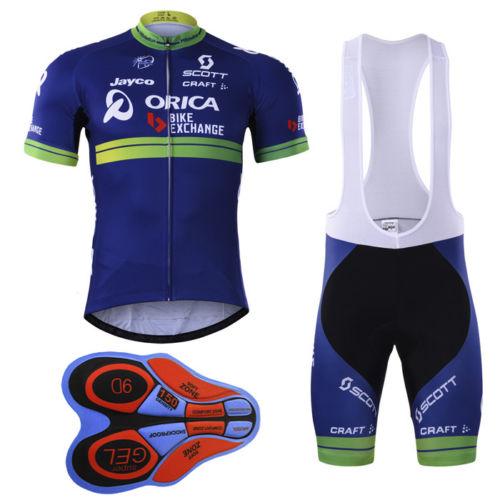 Orica New Racing Suit bib shorts set Bicycle Breathable sport wear cycling clothes Bicycle Clothing Lycra summer MTB Bike