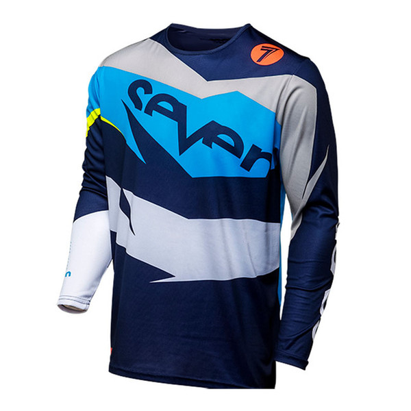 New Seven Motocross Jersey MX Jersey Long Sleeve Racing Moto Breathable Quick Dry Pro Team Motorbike Cycling Clothing