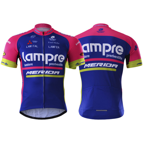 Free shipping team 2018 lampre merida Racing Suit jersey mens team pro Racing Suit Ropa Ciclismo summer breathable GIANT bike Maillot Culott