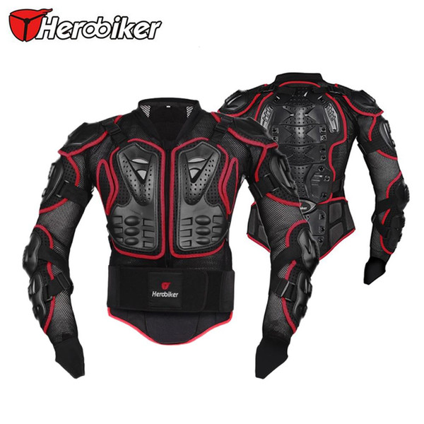 HEROBIKER Motorcycle Riding Body Protection Armor Jacket Motocross Off-Road Racing Spine Chest Protector Gear S/M/L/XL/XXL/XXXL