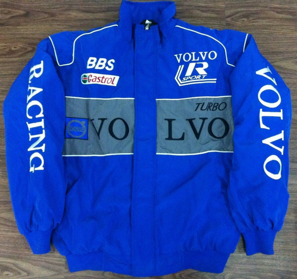 2018 VOLVO blue Embroidery EXCLUSIVE JACKET suit nascar car F1 team racing