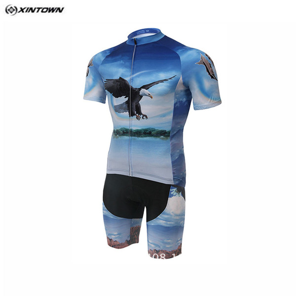 Best Price XINTOWN Moisture Absorption Perspiration Cycling Jerseys Set Bib Shorts Quick Drying Mtb Bicycle Short Sleeves Riding Clothes