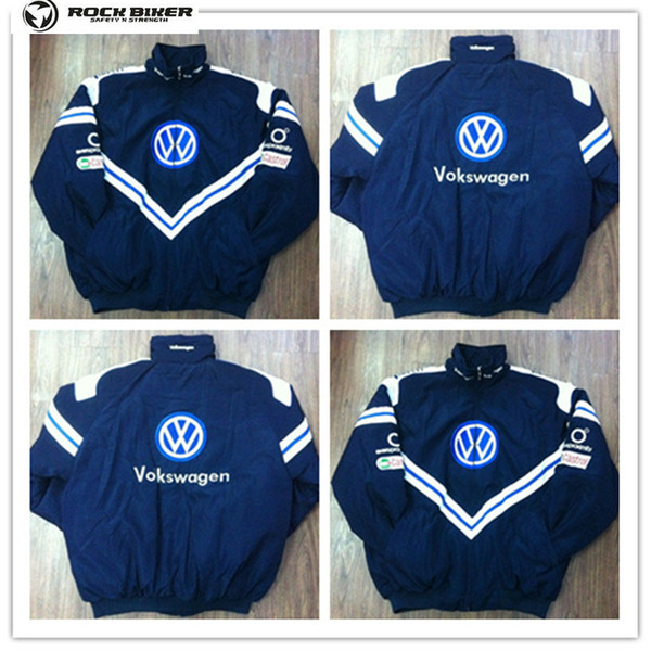 2018 VOLKSWAGEN Embroidery Cotton Nascar Moto Car Team Racing Jacket Suit