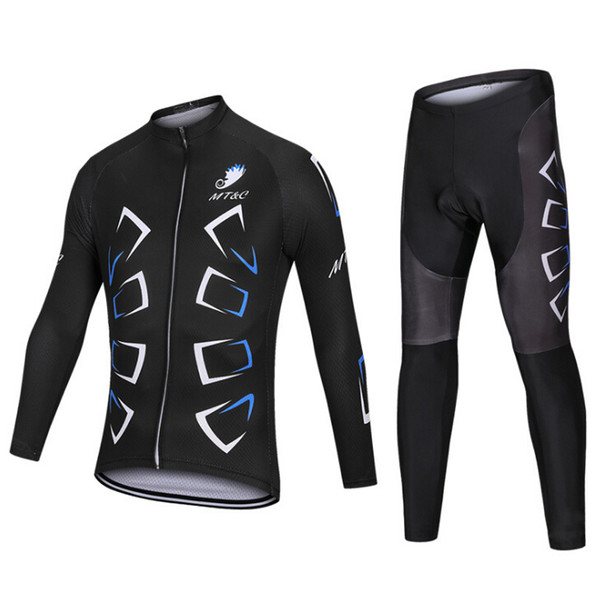 Cycling suits two-piece spring and autumn new men and women outdoor thin long-sleeved bicycle suits