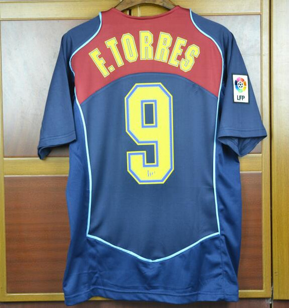 04 05 Torres retro jersey 2004 2005 ATM Liga version vantage Football Shirts Camiseta de Futbol