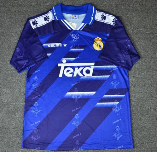 94-96 Madrid away purple rubby jerseys Raul Redondo Zamorano