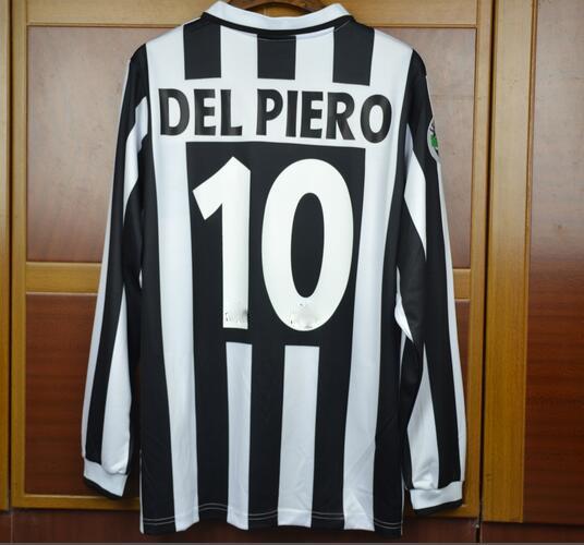 96 97 vantage jersey Zidane Retro rugby Jersey Long Sleeve Vintage 1996 1997 Del piero Shirts Italia Calcio MAGLIA Camiseta