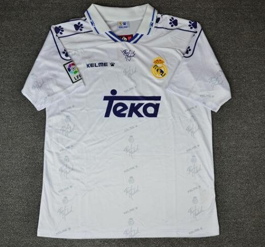 94-96 Madrid home rubby jerseys Raul Redondo Zamorano