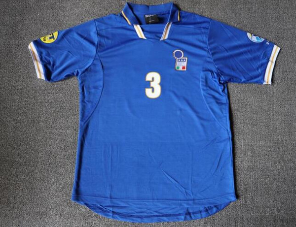 1996 European Cup France home jerseys maldini Nesta Ravanelli Piero