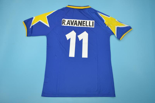 95 96 Retro Soccer Jersey Vintage Conte #10 DEL PIERO Italia Calcio MAGLIA Deschamps RAVANELLI TORRICELLI DESCHAMPS footballl shirts