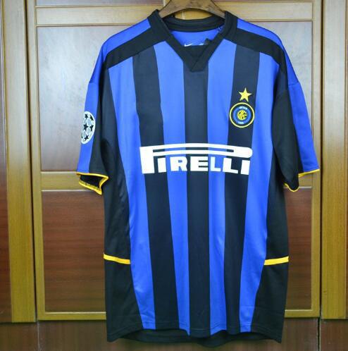 02 03 retro jerseys Zanetti CRESPO 2002 2003 inter home Camiseta de Futbol jersey 2002 2003 Vieri Batistuta Vintage jerseys rugby jerseys