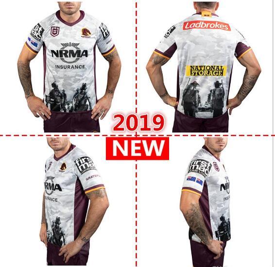 2019 2020 BRISBANE BRONCOS ANZAC Round Jersey NRL National League rugby shirt nrl jersey Brisbane Broncos rugby Jerseys s-3xl