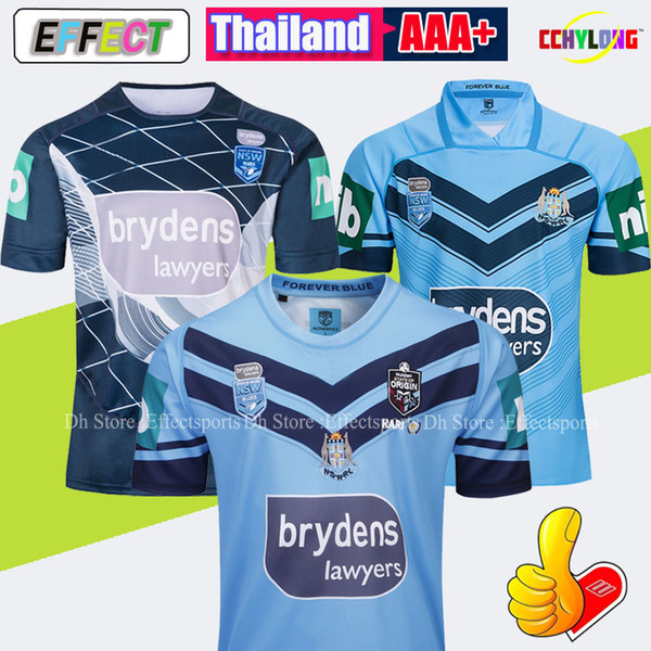 2019 NSW BLUES HOME PRO JERSEY NSW STATE OF ORIGIN 2018 TRAINING SINGLET NSW SOO 2018 RUGBY JERSEY Size XXXL Thailand Quality