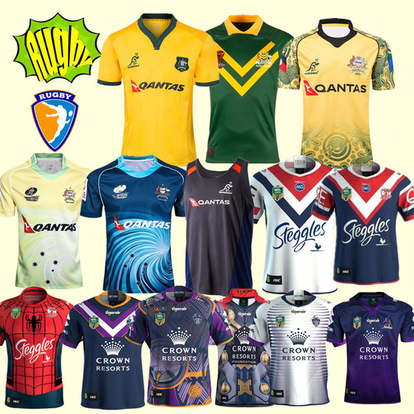 2018 2019 World Cup AUSTRALIA WALLABIES JERSEY 18 19 rugby Jerseys NRL National Rugby League shirt Australian melbourne storm shirts s-3xl