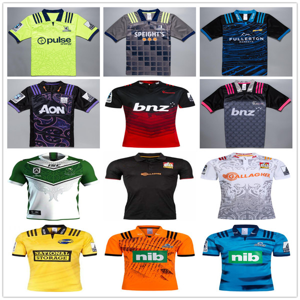 2018 2019 New Zealand Super Rugby Jerseys Highlanders Hurricanes Blues Maori All Stars Chiefs Crusaders 18 19 Home Away Football Shirts