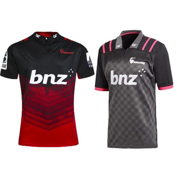 Top quality 2018 CRUSADERS super rugby training jersey New Zealand Super Rugby Union Crusaders High-temperature jersey shirts size S-3XL