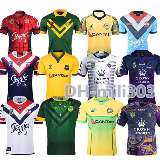 2019 World Cup AUSTRALIA WALLABIES JERSEY 18/19 Sydney Roosters rugby Jerseys NRL Rugby League shirt Australian melbourne storm shirt