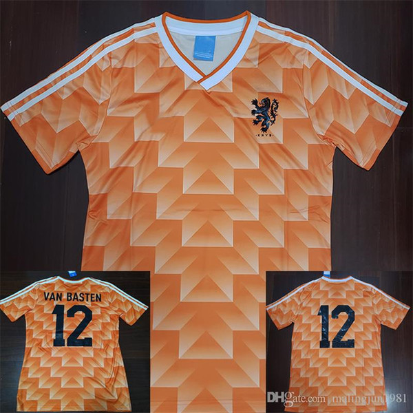 1988 Netherlands Retro Soccer Jersey Van Basten Gullit 88 Holland Jersey Voetbal Vintage Football Shirts Camiseta Maillot de Foot