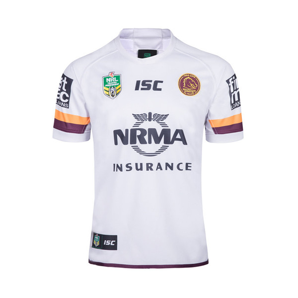 NRL BRISBANE BRONCOS 2018 AWAY WHITE JERSEY