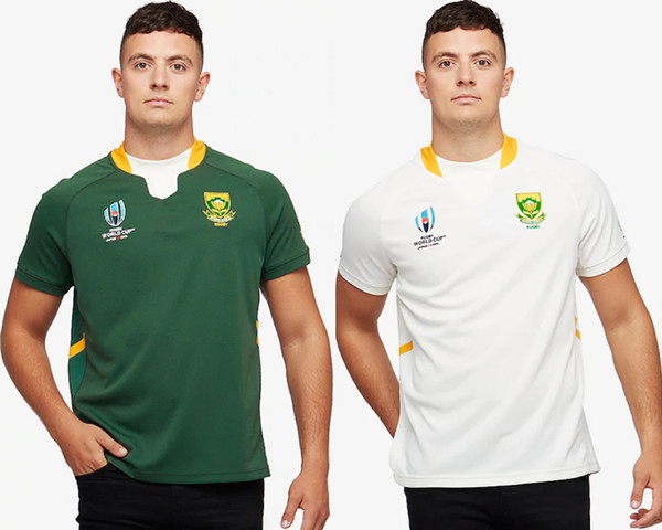 Newest Japan 2019 2020 South Africa World Cup Home away Jersey shirt South African national team rugby jerseys shirts