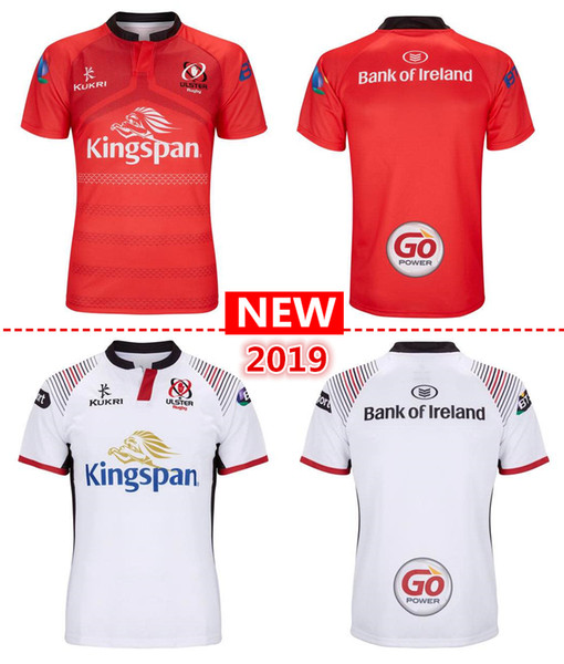 free shipping 2019 new ulster home and away Rugby Jerseys kukri shirt 18 19 ULSTER national team League jersey Leisure sports shirts S-3XL