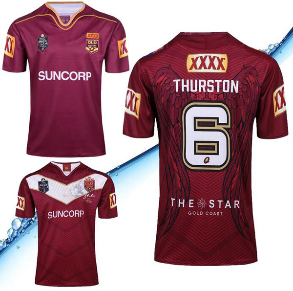 2018 2019 NRL National Rugby League Queensland QLD Maroons Malou Rugby jersey QLD MAROONS STATE OF ORIGIN Rugby jersey