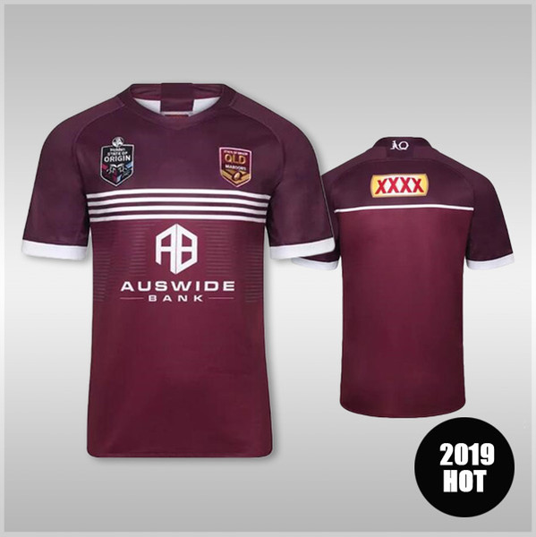 Australia 2019 2020 MENS MAROONS JERSEY QLD rugby Jerseys Queensland Maroons Men's State of Origin Jersey Rugby League shirt S-5XL