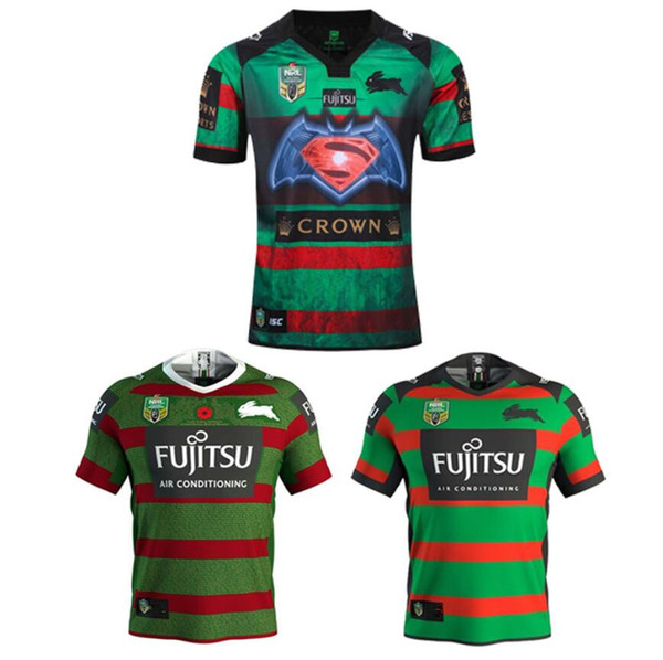 2019 JERSEYS Australia SOUTH SYDNEY RABBITOHS Australia NRL National Rugby League SOUTH SYDNEY RABBITOHS 2018 ANZAC JERSEY size S-XXXL