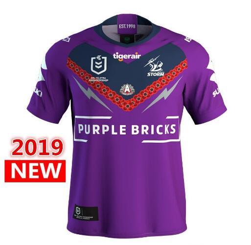 melbourne storm 2019 2020 home rugby Jerseys NRL National Rugby League shirt nrl jersey MELBOURNE STORM ANZAC JERSEY shirts s-3xl