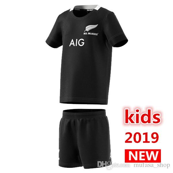 2019 2020 New All Blacks Kids Mini Kit home Rugby Jerseys Super Rugby shirt All Blacks Kids jersey free shipping