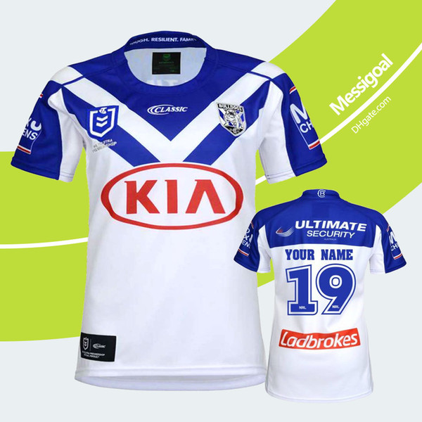 Bulldogs Rugby Jerseys 2019 NRL National Rugby League Bankstown Bulldogs Jersey Printing Rugby Shirts Size S-3XL Customize Name and Number