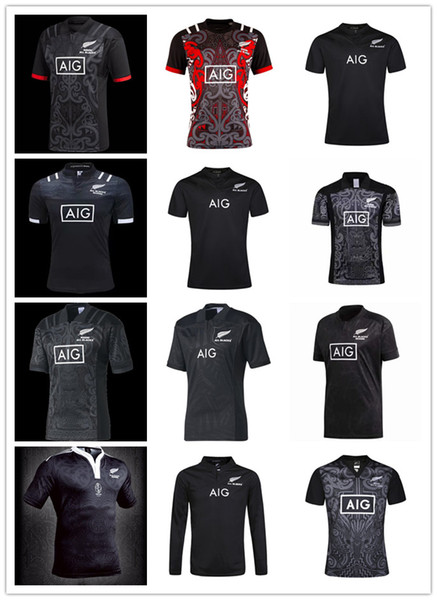 2018 new All Black new zealand home rugby Jerseys 2018 2019 Maori All Blacks Jersey 2018 top Thailand quality rugby shirts size S-3XL