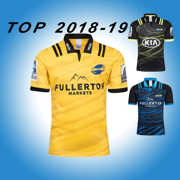 Hurricanes Super Rugby Jersey 2018 2019 New Zealand Club home away Jersey NRL National Rugby League rugby Jerseys Hurricane training shirt