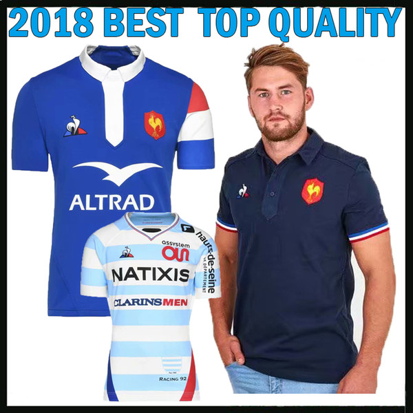 2018 2019 France Rugby Jerseys 18 19 France Shirt League jersey Casual clothes top quality s-3xl