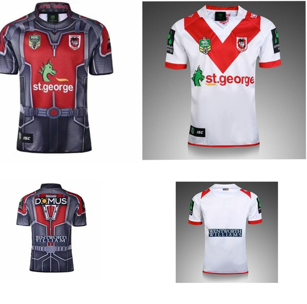 Fashion Zealand Rugby New St George Illawarra Dragons NRL Rugby Shirt Rugby Jersey 2 color KKA2648