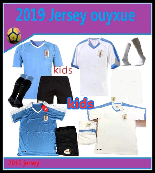 KIDS 2019 URUGUAY HOME AWAY ADULT SOCCER JERSEYS RODRIGUEZ 7 CAVANI SUAREZ 2020 MAN JERSEY FOOTBALL SHIRTS KIT