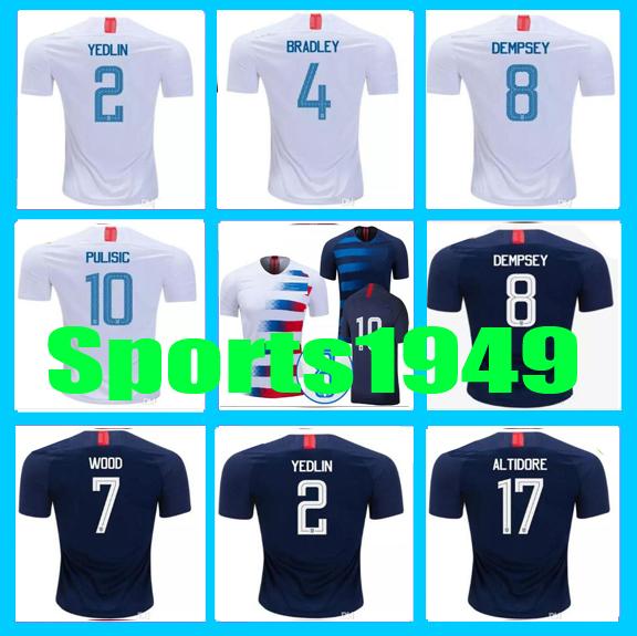 new Rugby 2018 2019 Jersey USA DEMPSEY #8 DONOVAN BRADLEY ALTIDORE 18 19 Home Away United States Jerseys 10 or more free to send DHL